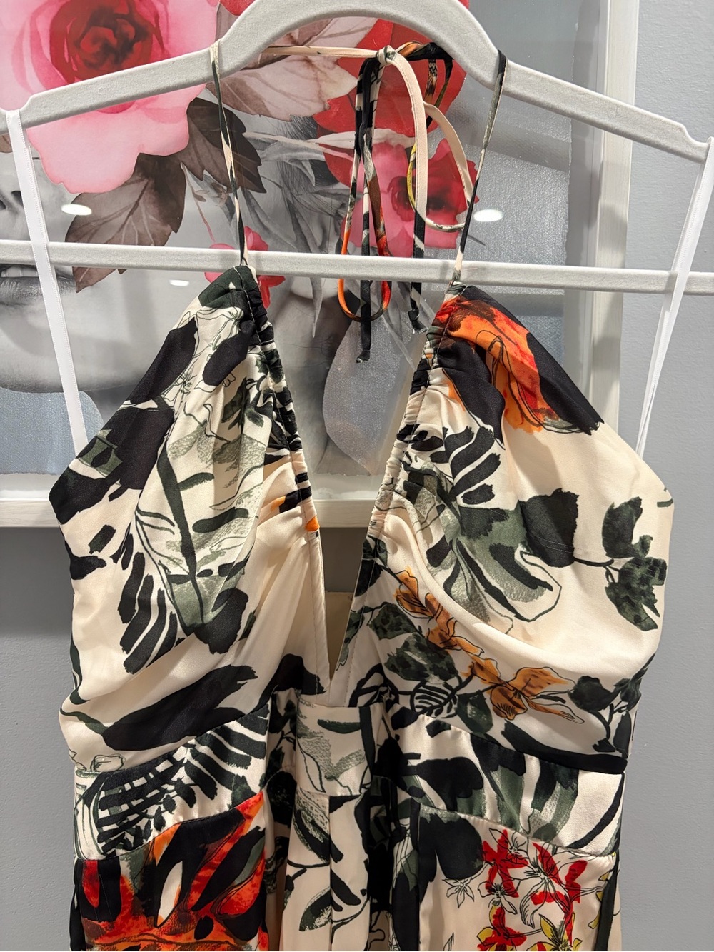 Sold Out Anthropologie Katie May Never Cross Tropical Jumpsuit Halter Size Small - Picture 11 of 15